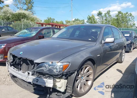 2006 BMW 750Li z USA, uszkodzony, nr VIN WBAHN83566DT63377